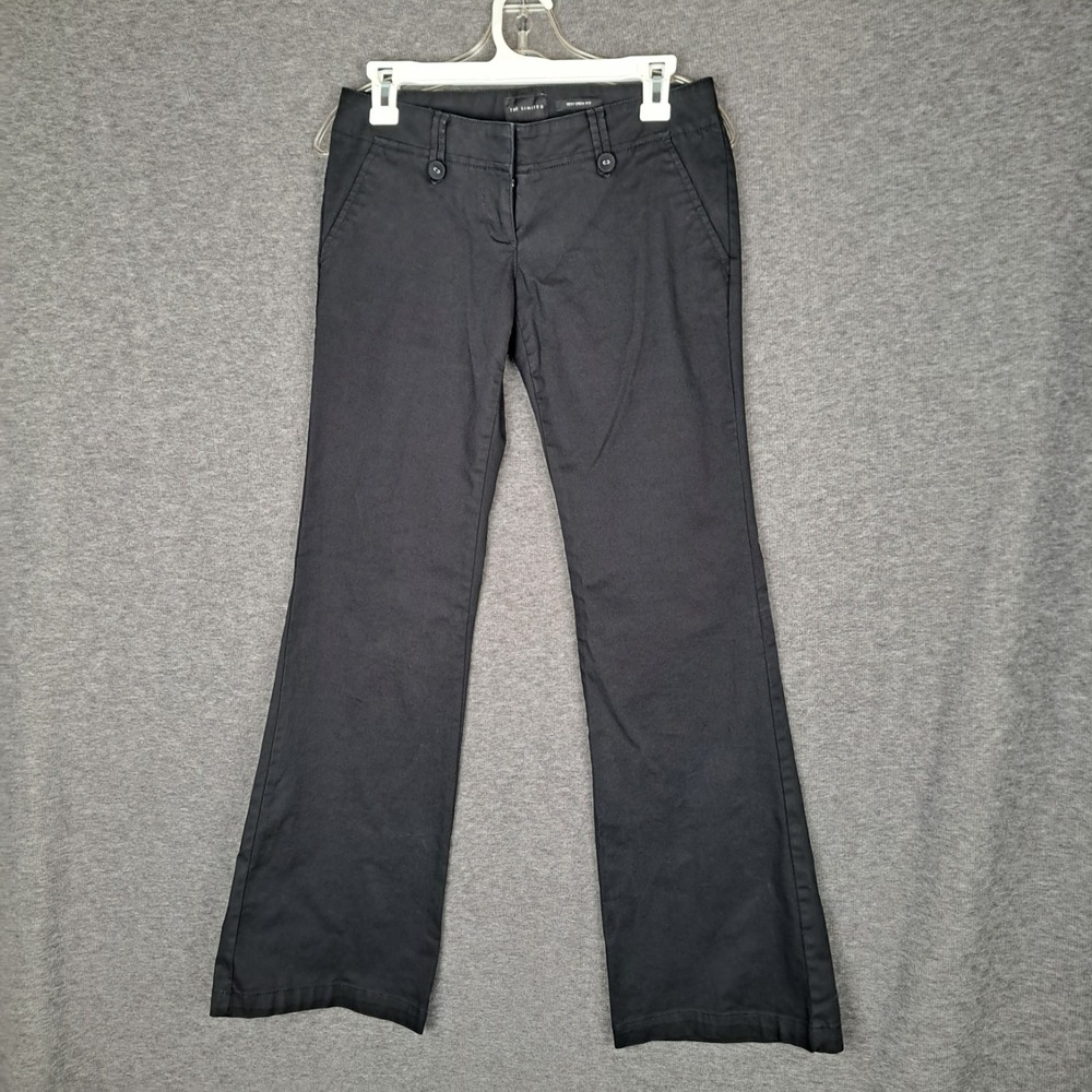 The Limited Women's Sz 2 Black Low Flare Sexy Drew Fit Pants Flap Syren 28x32